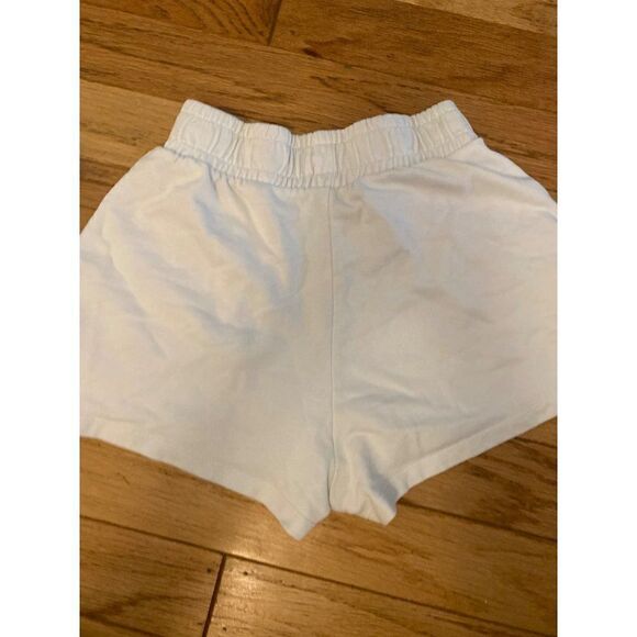 Zara, women's white elastic waist basic short cotton shorts size small - Picture 4 of 8
